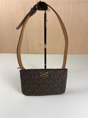 Michael Kors Jet Set Signature Logo Belt Bag Brown Waist Pack
